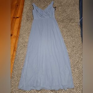 Bill Levkoff Light Blue Maxi Dress